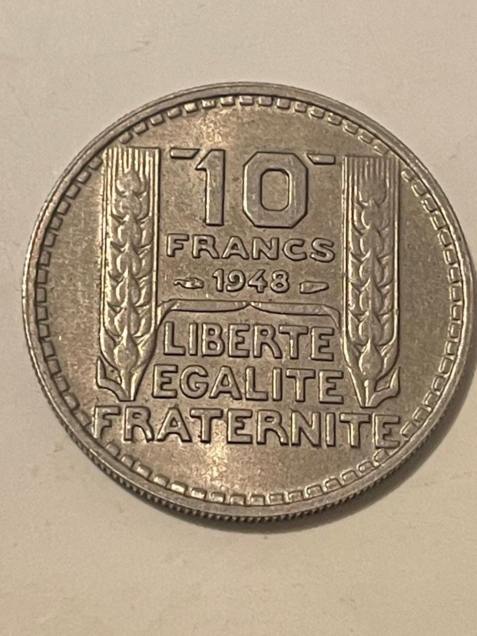 オリジナルのフランス10フラン硬貨7枚セット - 1948年 - Etsy 日本