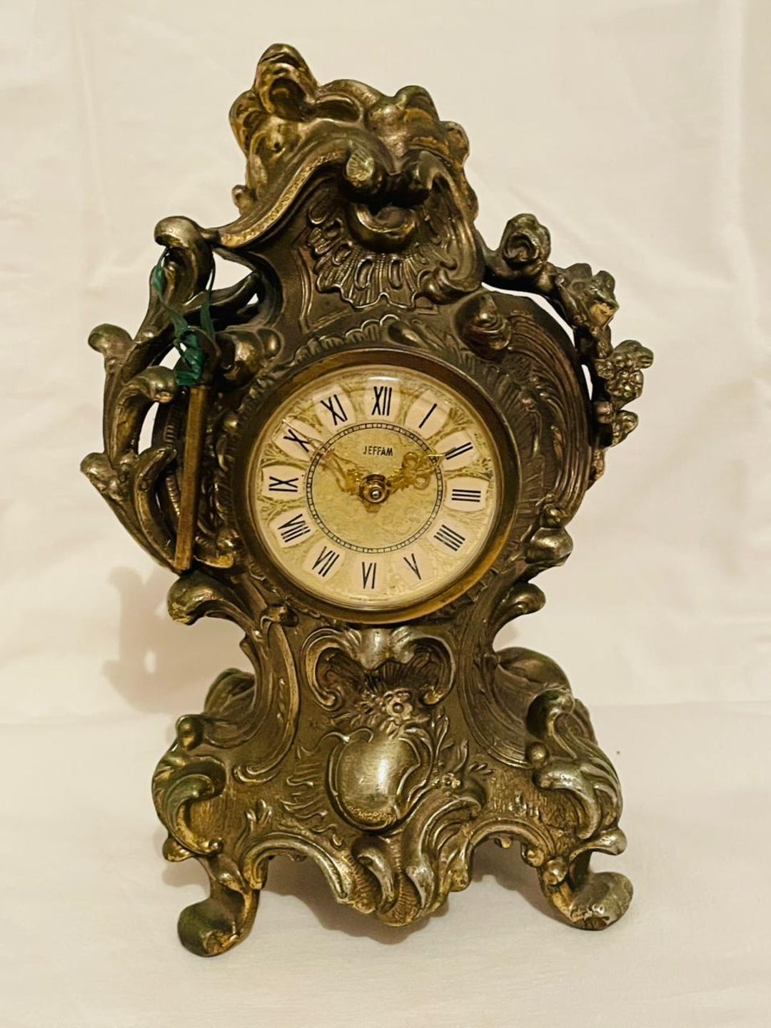 【レア】 GOD JAZZ TIME For Sale – Exquisite Antique Brass Clock in Baroque Design