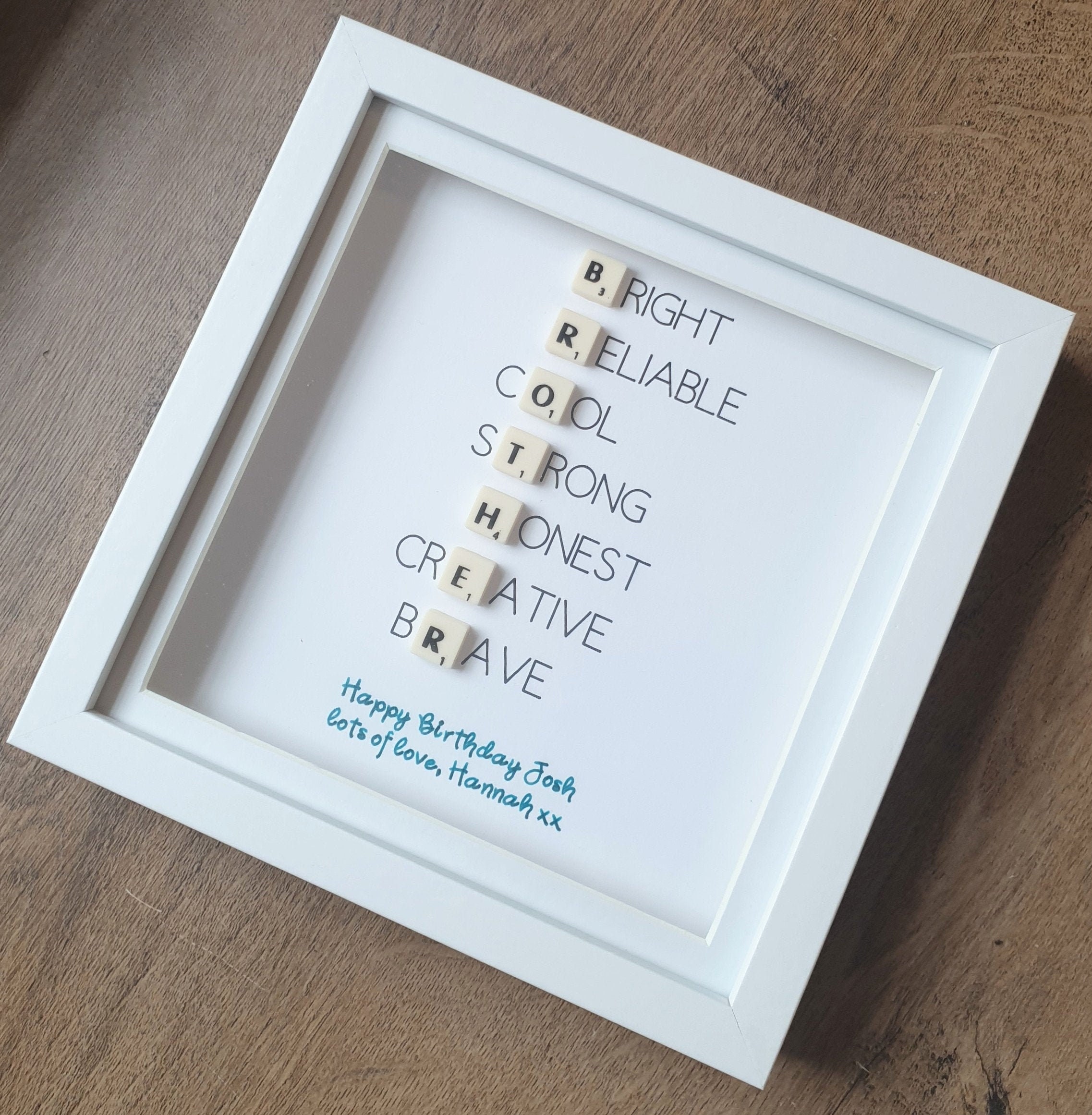 Brother Frame Birthday Gift for Brother Brother Gift Etsy
