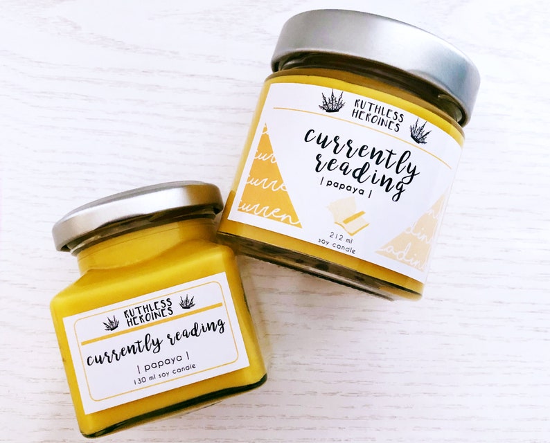 Currently Reading  Bookish  Book Soy Candle image 0