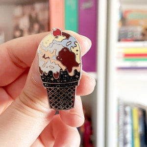 Pluto ‘Dwarf Chocolate Fruit Collision’ Ice Cream Enamel pin