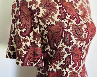 Vintage Paisley Party Dress