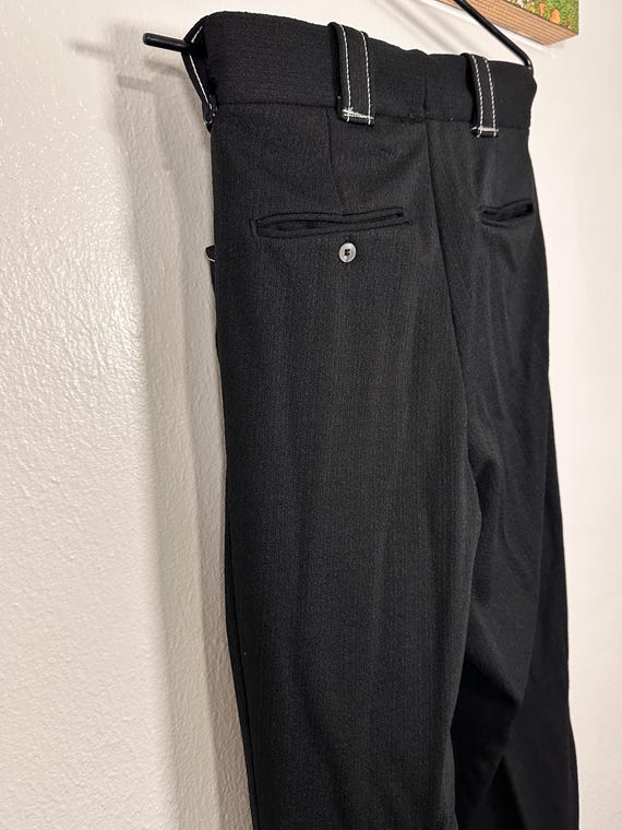 Vintage Black Polyester Slacks - image 7