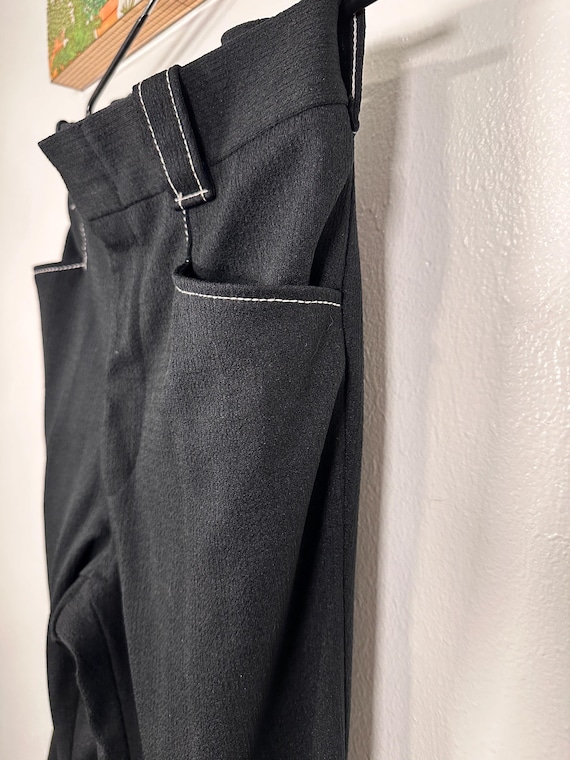 Vintage Black Polyester Slacks - image 3