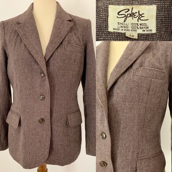 Vintage Sphere Wool Blazer Size 12