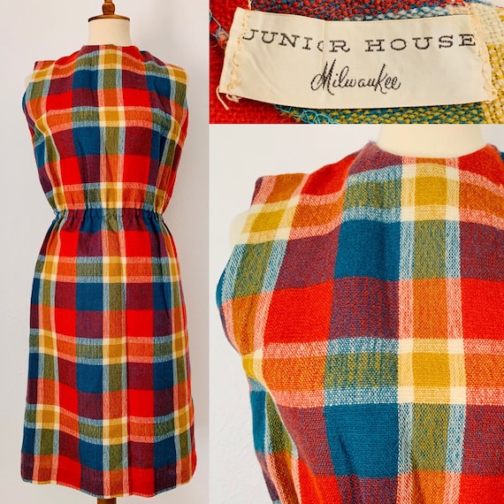Vintage Plaid Sleeveless Junior House Milwaukee Dr