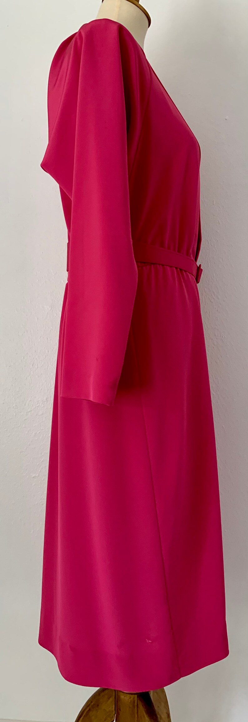 Vintage Hot Pink Henry-Lee Dress with Belt