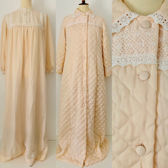 Vintage Christian Dior Nightgown and House Coat