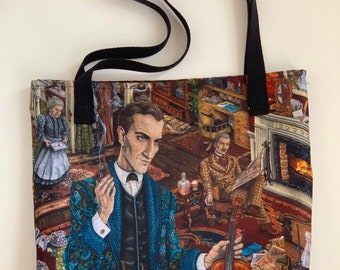 Sherlock Holmes tote bag