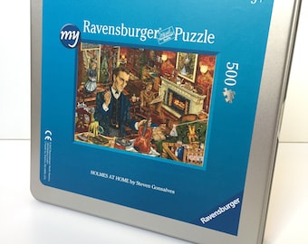 Sherlock Holmes 500 piece jigsaw puzzle, HOLMES AT HOME by Steven Gonsalves