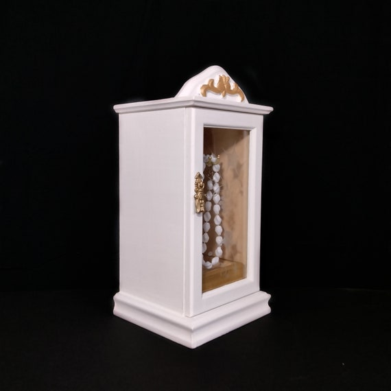 White Jewelry Box with Gold accents, Dresser Top … - image 3