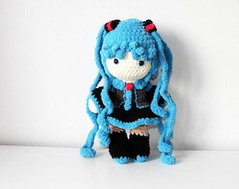 Hatsune Miku Plush Crochet Toy Amigurumi Plushie