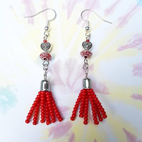 Loving NRG earrings, dangle earrings, handmade earrings, one of a kind, unique earrings