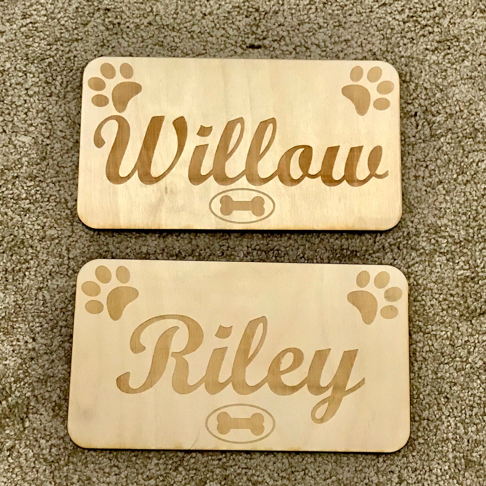 Personalized Pet Crate Name Tag XL Etsy