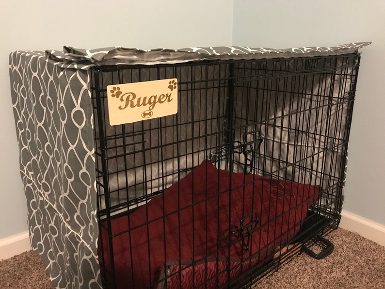 Personalized Pet Crate Name Tag Etsy