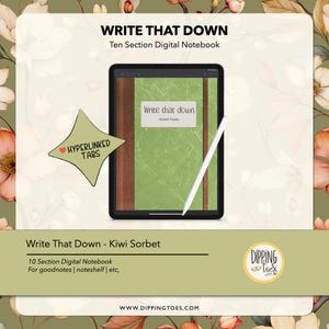 Digital Notebook | iPad Planner, Hyperlinked Planner, Goodnotes Planner, Notability Planner