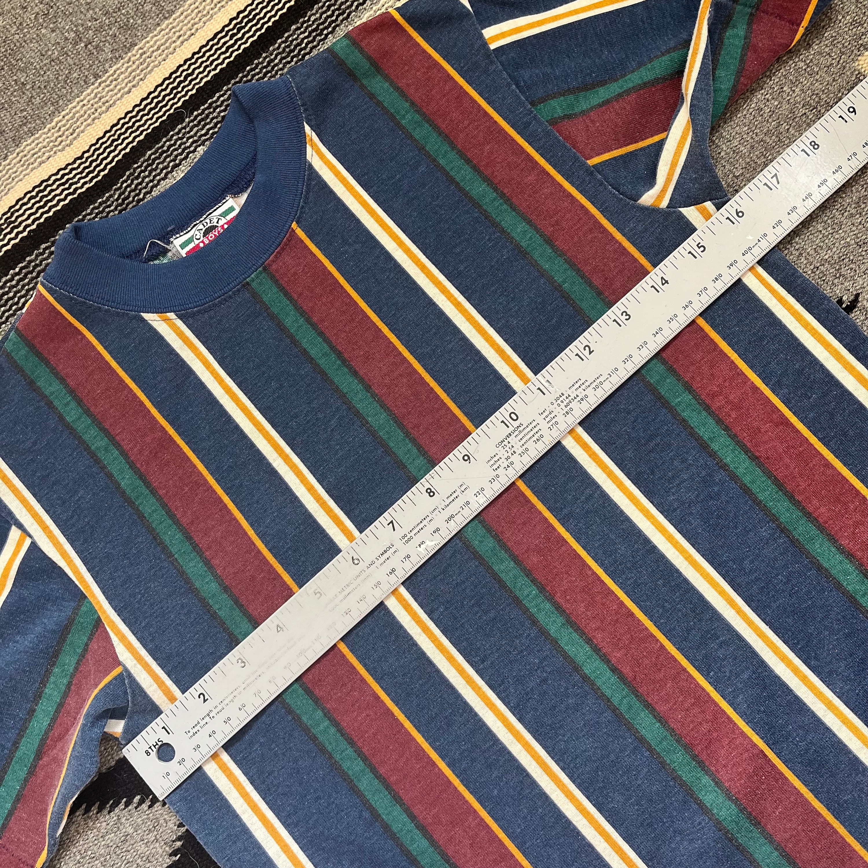 Vintage 90s Colorblock Striped Shirt Single Stitched Boys Size M Adult Size S/XS - Etsy Vintage 90s Colorblock Striped Shirt Single Stitched Boys Size M Adult Size S/XS - Etsy