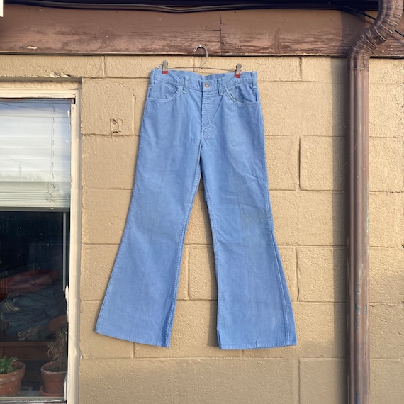 Vintage 70s Levi’s 663 Corduroy Bell Bottom pants… - image 1