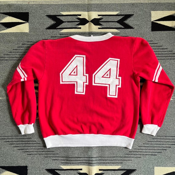 Vintage 60s 70s Jersey Sweatshirt Football #44 Tw… - image 6