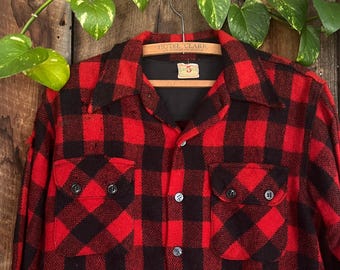 50s True Vintage Chill Chaser by Blue Top Blue Flannel Shirt