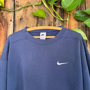 Blue Vintage Nike Crewneck - Etsy