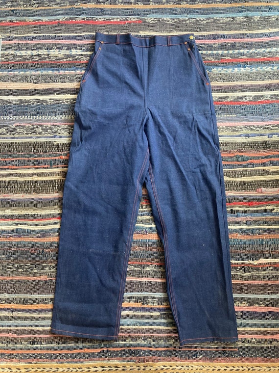 Vintage 50s Big Smith Dead Stock Side Zip jeans d… - image 3