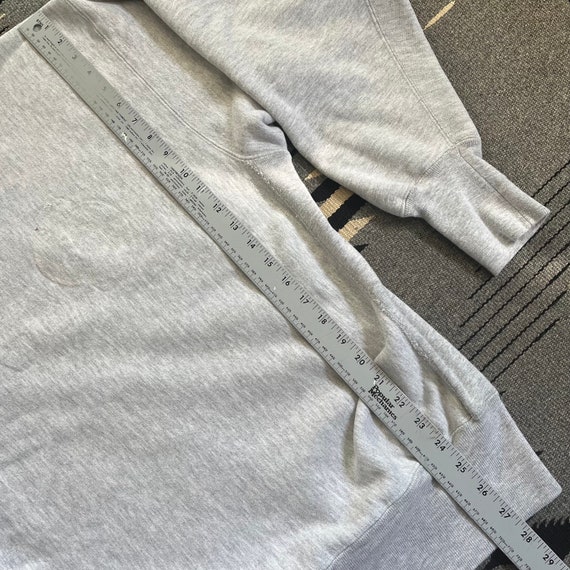 Vintage 90s Champion Reverse Weave Grey Blank Swe… - image 6