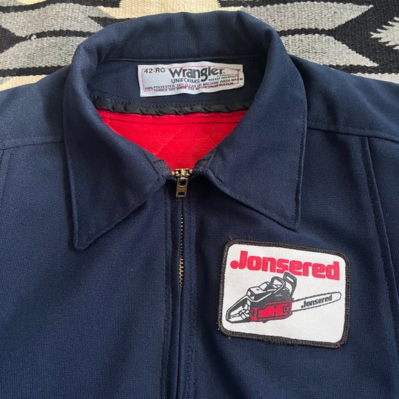 Vintage 70s Jonsered Chainsaws Work Jacket by Wra… - image 3