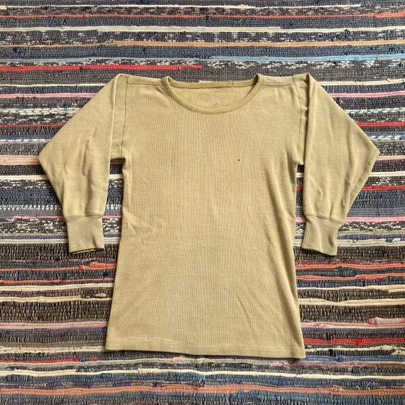 Vintage 40s 50s Era wool blend military thermal s… - image 1