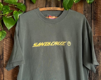 Vintage Santa Cruz Skateboards T-shirt, Sz L - Etsy