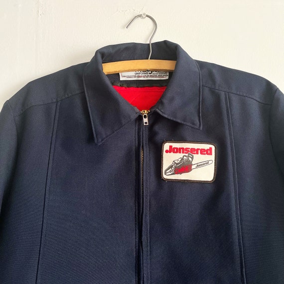 Vintage 70s Jonsered Chainsaws Work Jacket by Wra… - image 1