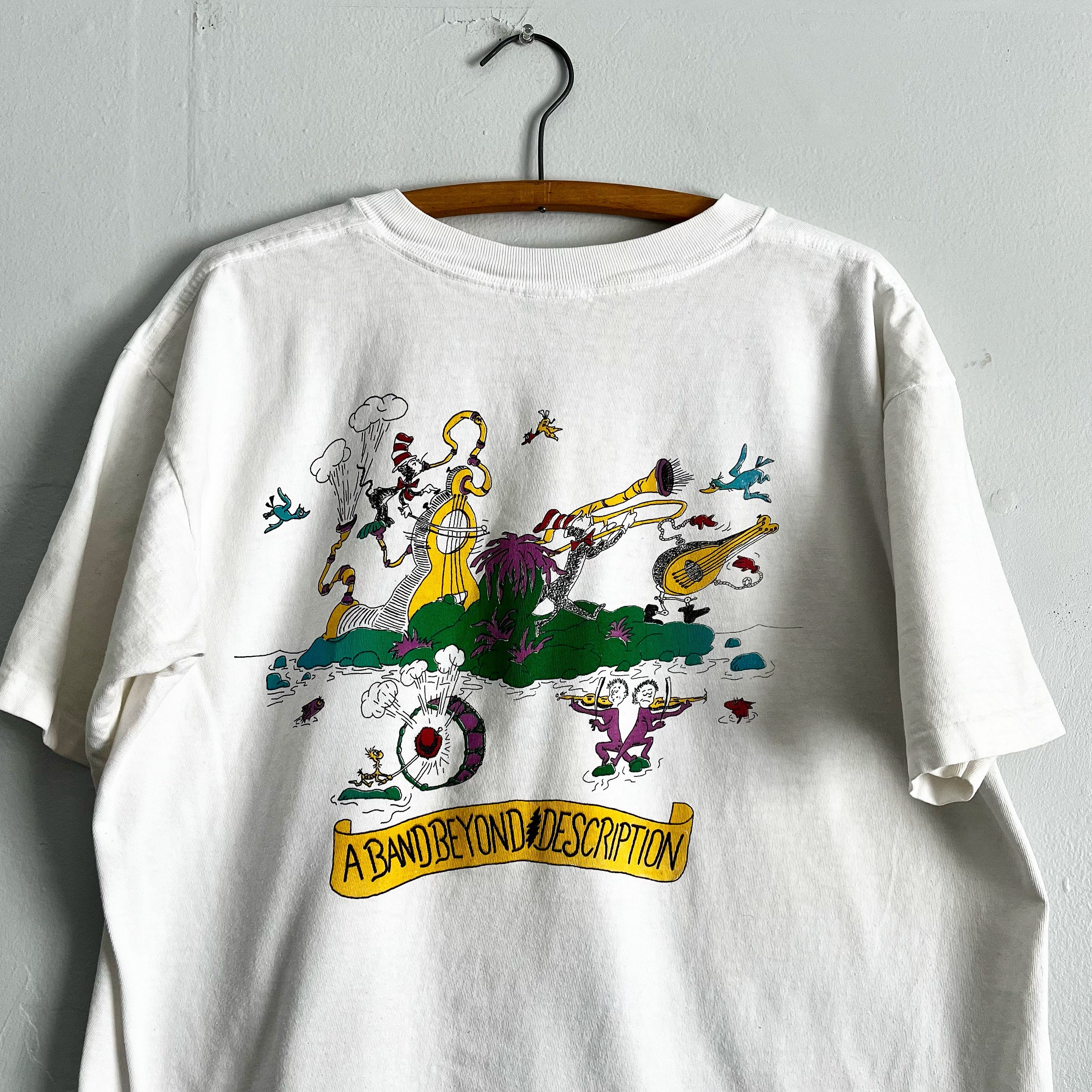Vintage 90s Grateful Dead Dr Suess Cat in the Hat A Band Beyond Description  Lot Tee Double Sided Bootleg T Shirt Size L - Etsy