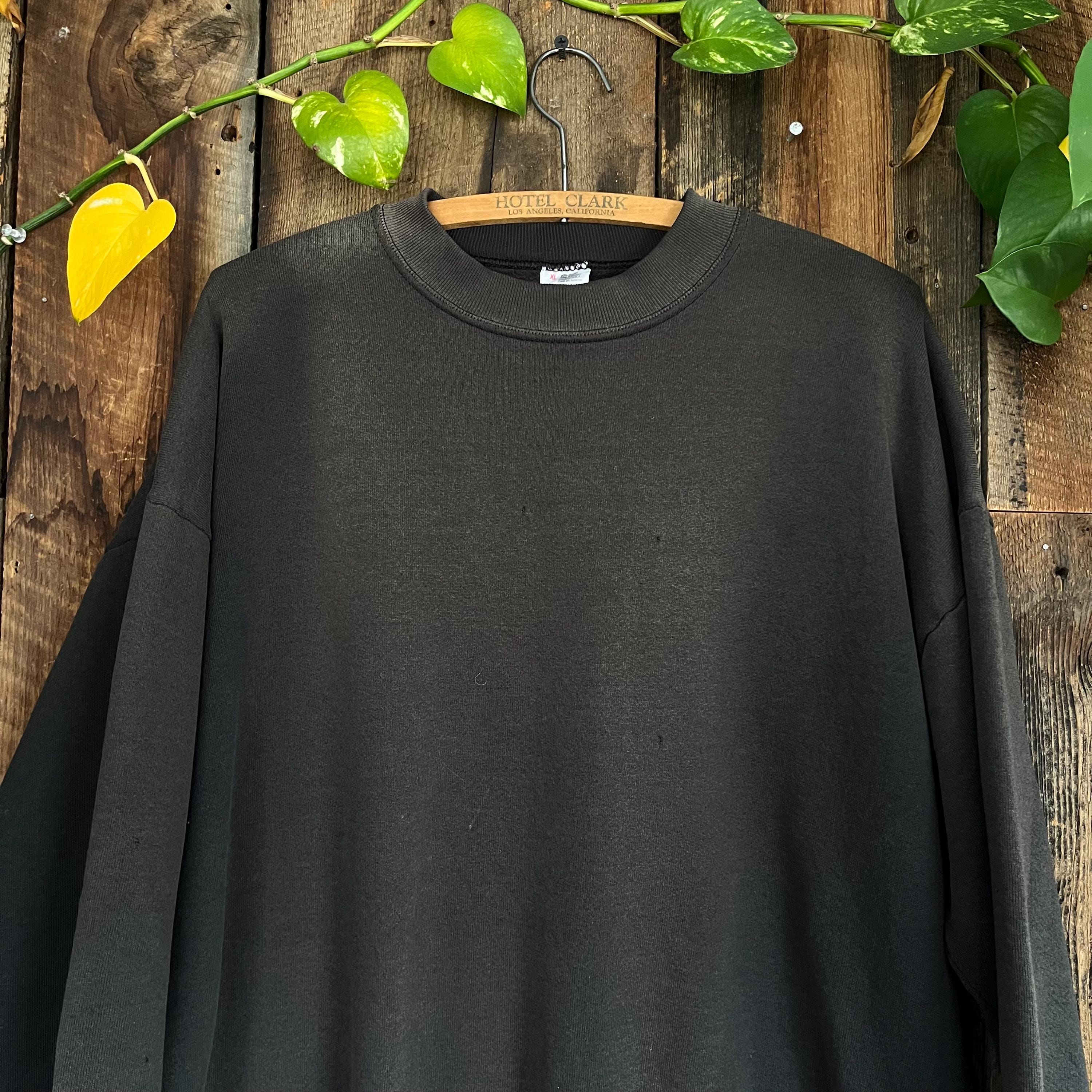 【BLACK】Super faded sweatshirt【WOMEN】 Vintage Faded Black Sweatshirt - Etsy