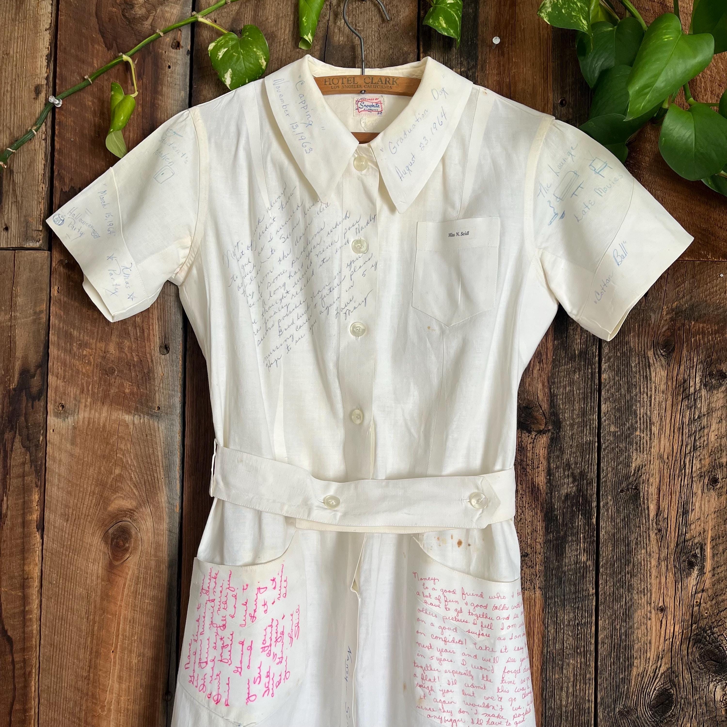 Nursing White Graduation Dress - Etsy