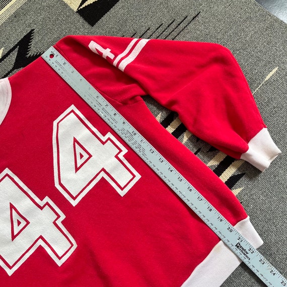 Vintage 60s 70s Jersey Sweatshirt Football #44 Tw… - image 9