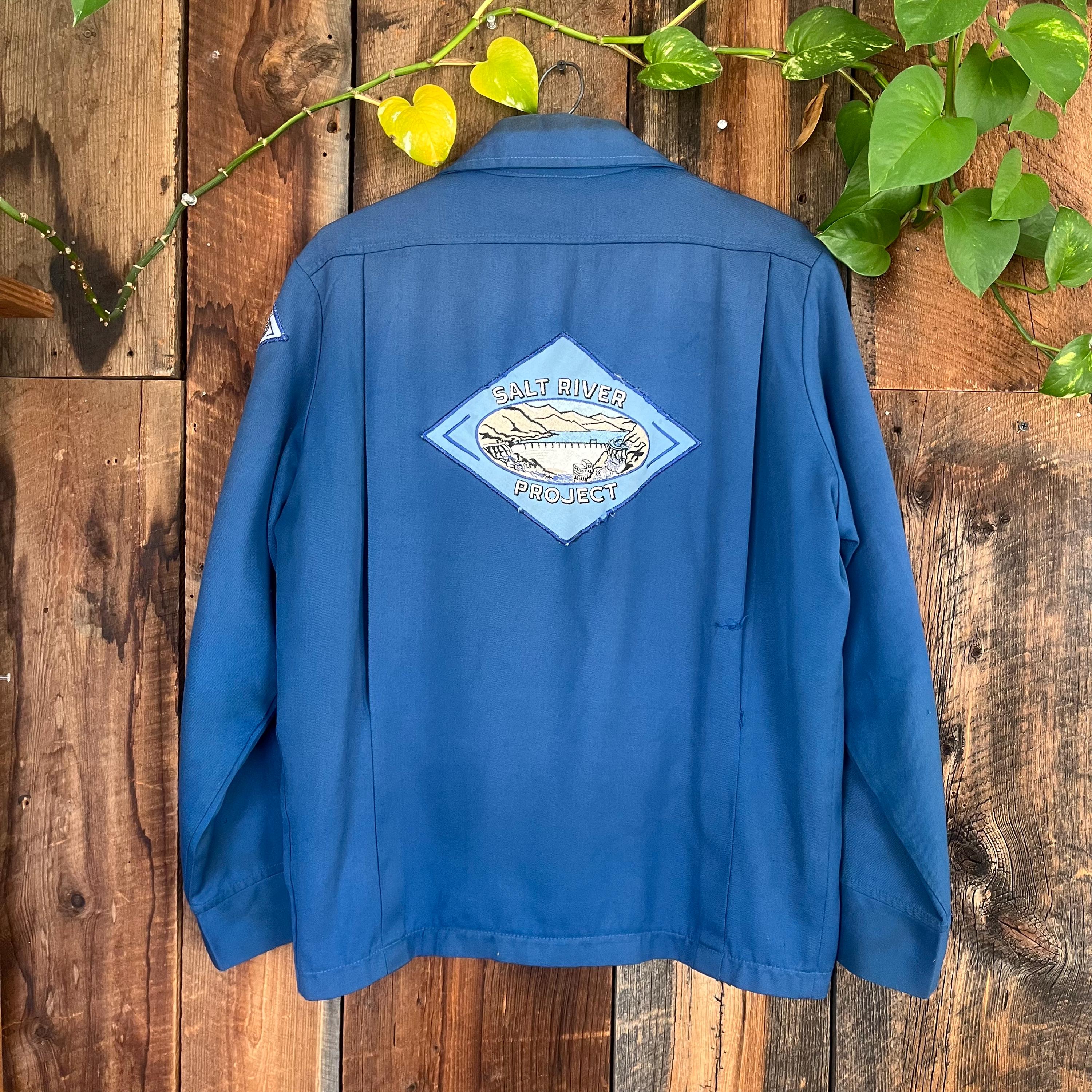 Vintage 60s SRP Salt River Project Work Jacket Uniform Arizona 