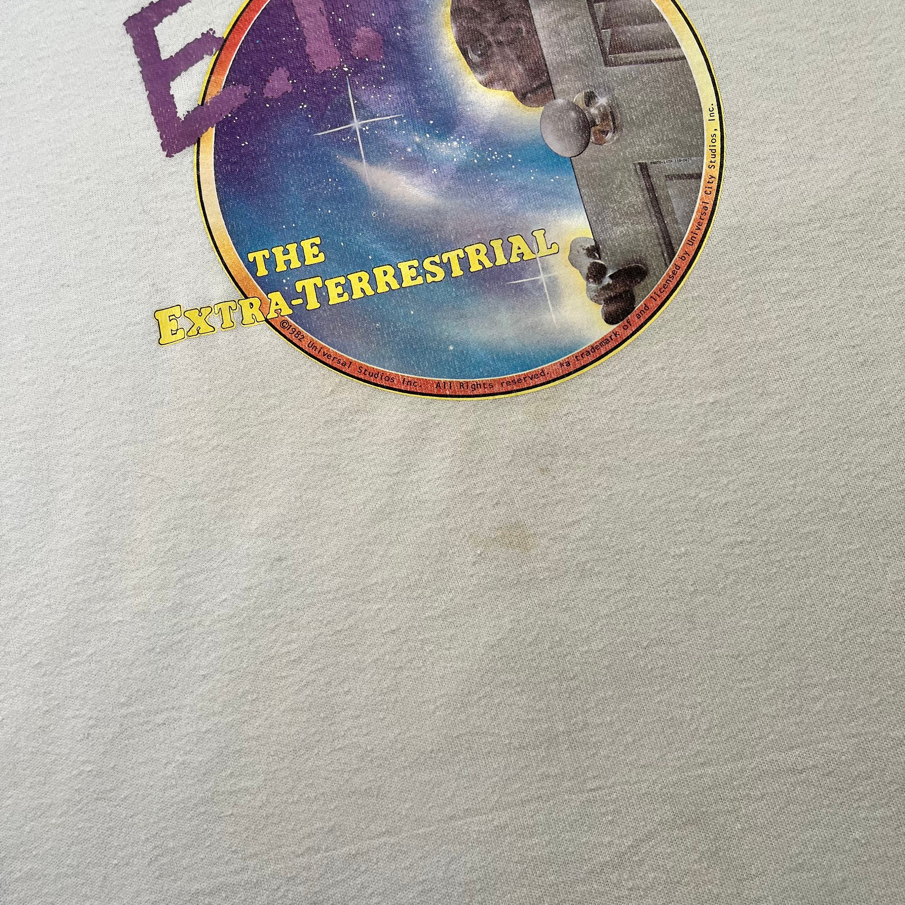vintage 80's E.T. ムービーラグランTシャツ vintage 80's E.T. ムービーラグランTシャツ