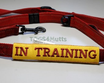 warning dog harness