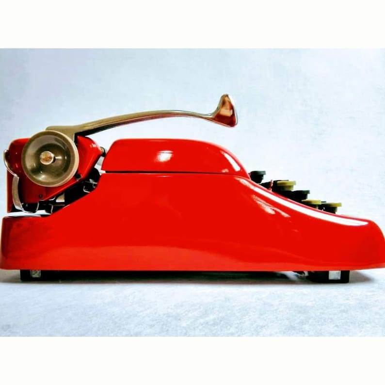 Christmas typewriter Red Santa FREE EXPRESS Shipping!! Smith-Crown Sterling to write your Christmas love wishes and letters for Santa!
