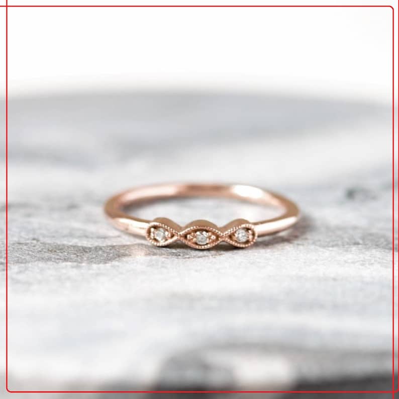Diamond Wedding Band,14K Solid Gold Band,Engagement Band,Anniversary Band,Gift For Her,Lover Gifts Jewelry,Handmade Jewelry,Handmade Jewelry