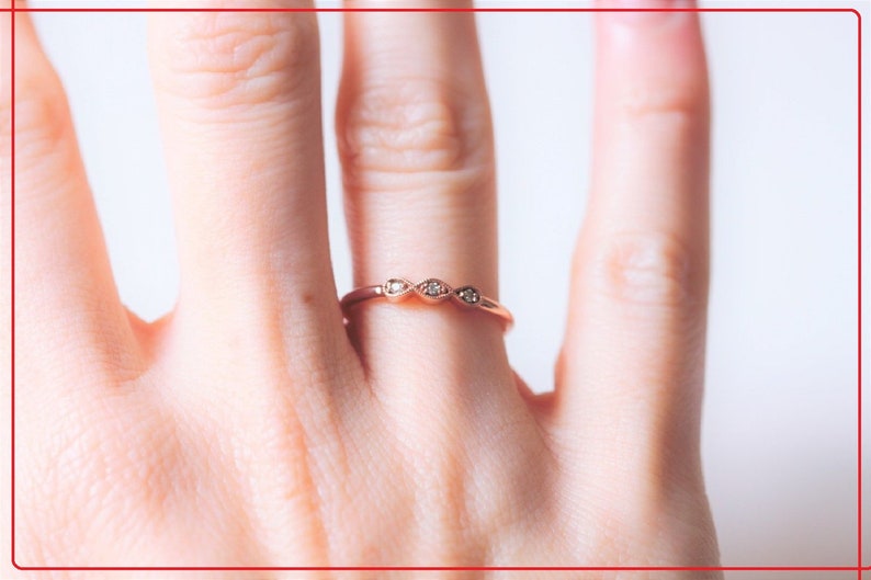 Diamond Wedding Band,14K Solid Gold Band,Engagement Band,Anniversary Band,Gift For Her,Lover Gifts Jewelry,Handmade Jewelry,Handmade Jewelry