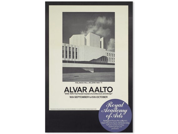 ALVAR AALTO 1978 Exhibition Poster - Etsy