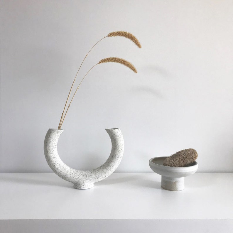Sand New Moon Vase Ikebana Vase Etsy