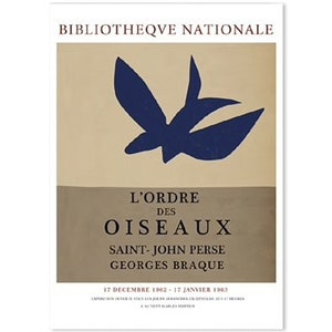 L'ORDRE DES OISEAUX by Georges Braque Print