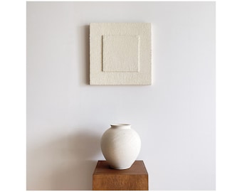 Artwork | Minimal Abstract | Sculptured Wall Art | Painting | ISLAND 350 | 350x350 MM | 2 STYLE