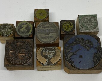 Watermelon Letterpress Printing Block Antique