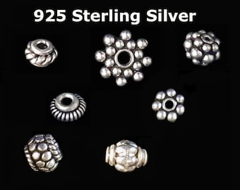 925 Sterling Silver Antique Style Beads