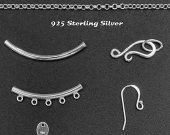 925 Sterling Silver Jewellery Findings