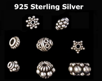 925 Sterling Silver Antique Style Beads