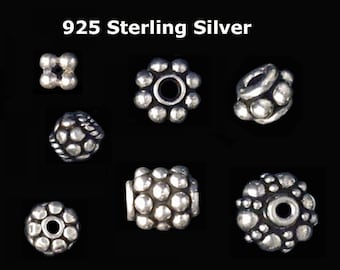 925 Sterling Silver Antique Style Beads